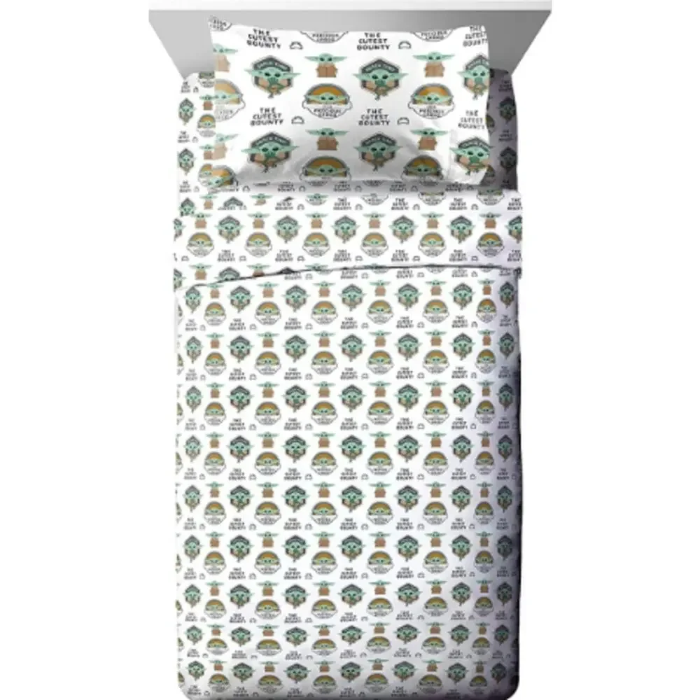 Star Wars Mandalorian The Child Grogu Full Sheet Set 4 Pc The Cutest Bounty
